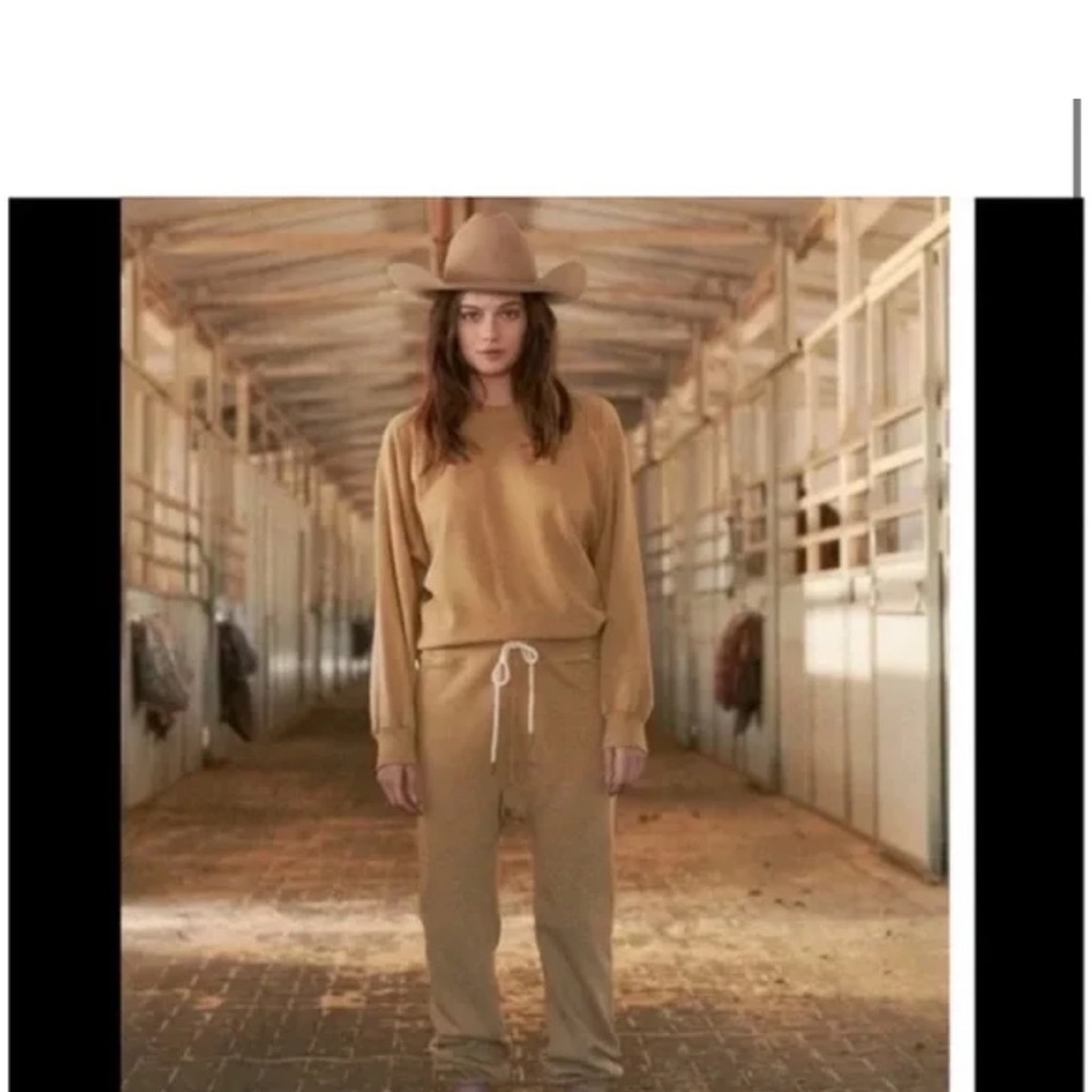 THE GREAT. The Warm~Up Sweatpants in Marled Sunrise 1/S